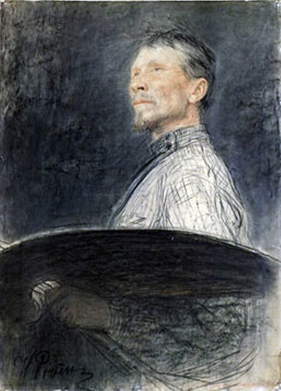  Ilia Efimovich Repin Portrait of A.E. Arkhipov - Canvas Art Print