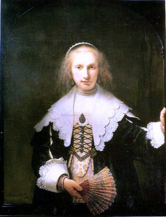  Rembrandt Van Rijn Portrait of Agatha Bas - Canvas Art Print