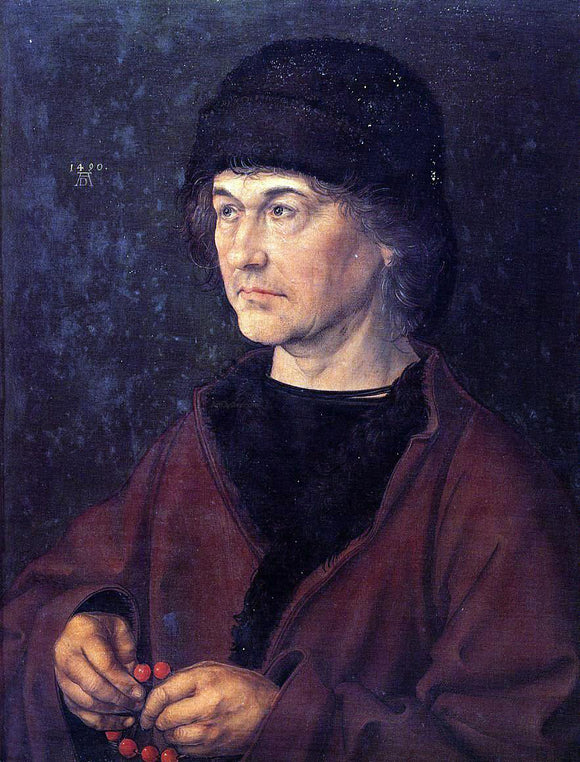  Albrecht Durer Portrait of Albrecht Durer the Elder - Canvas Art Print