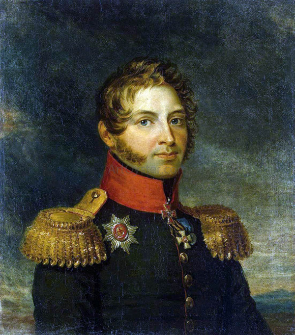  George Dawe Portrait of Alexander P. Kutuzov - Canvas Art Print