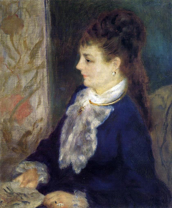  Pierre Auguste Renoir Portrait of an Anonymous Sitter - Canvas Art Print