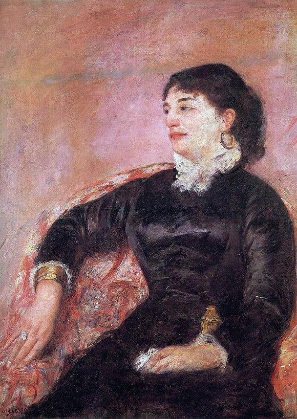  Mary Cassatt Portrait of an Italian Lady - Canvas Art Print