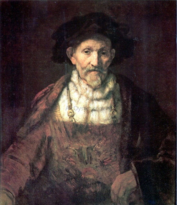 Rembrandt Van Rijn Portrait of an Old Man in Red - Canvas Art Print