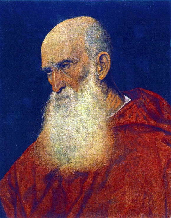  Titian Portrait of an Old Man (Pietro Cardinal Bembo) - Canvas Art Print
