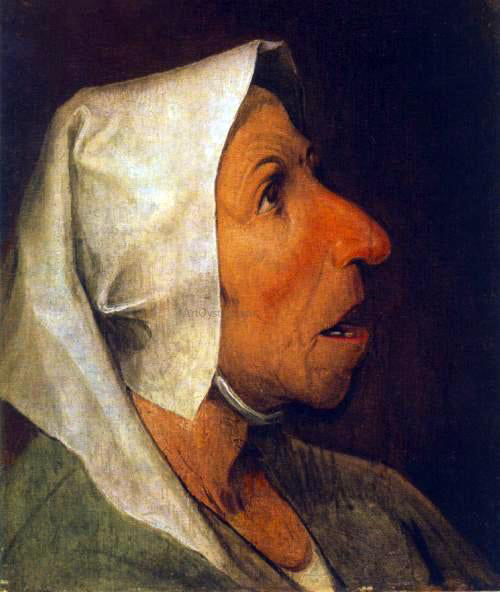  The Elder Pieter Bruegel Portrait of an Old Woman - Canvas Art Print