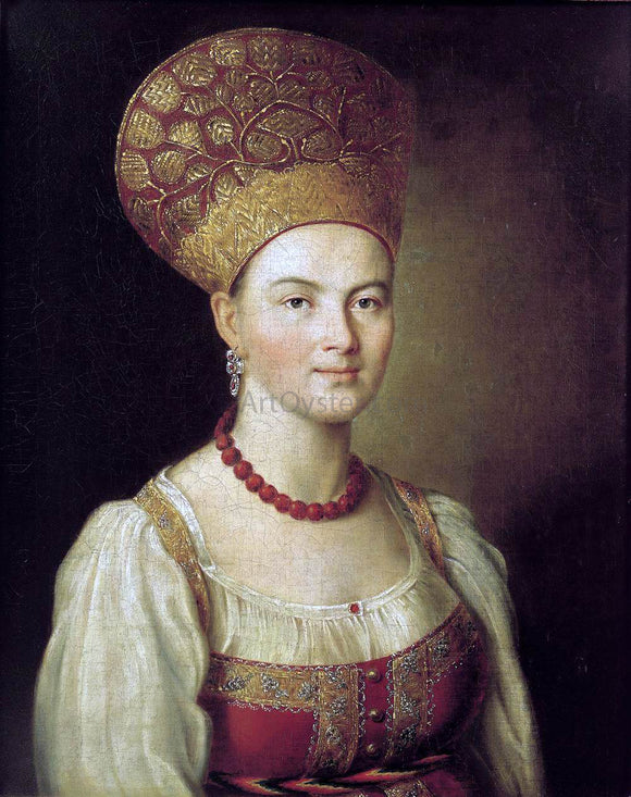  Ivan Petrovich Argunov Portrait of an Unknown Peasant - Canvas Art Print