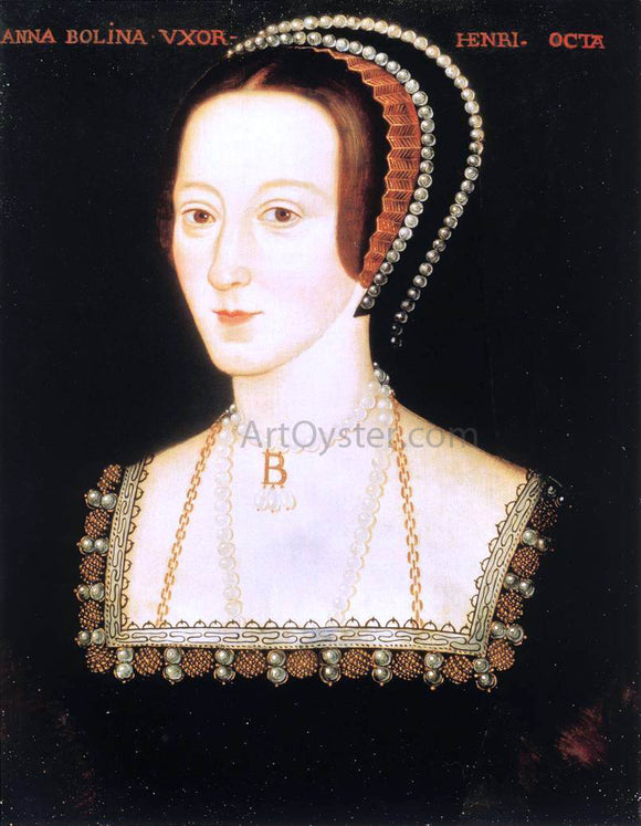  Unknown British Masters Portrait of Anna Boleyn - Canvas Art Print