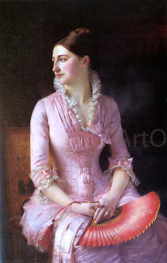  Gustave Etienne Courtois Portrait of Anne-Marie Dagnan - Canvas Art Print
