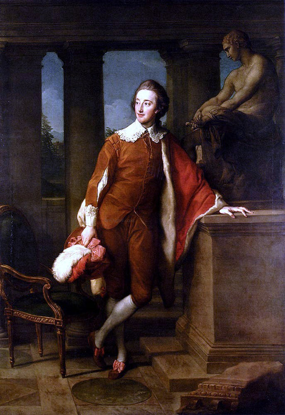 Pompeo Girolamo Batoni Portrait of Anthony Ashley-Cooper, 5th Earl Of Shaftesbury (1761-1811) - Canvas Art Print