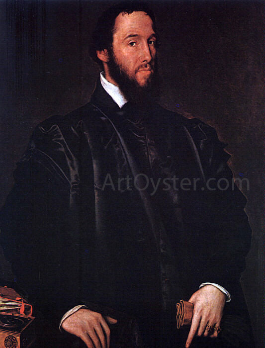  Anthonis Mor Van Dashorst Portrait of Anton Perrenot de Granvelle - Canvas Art Print