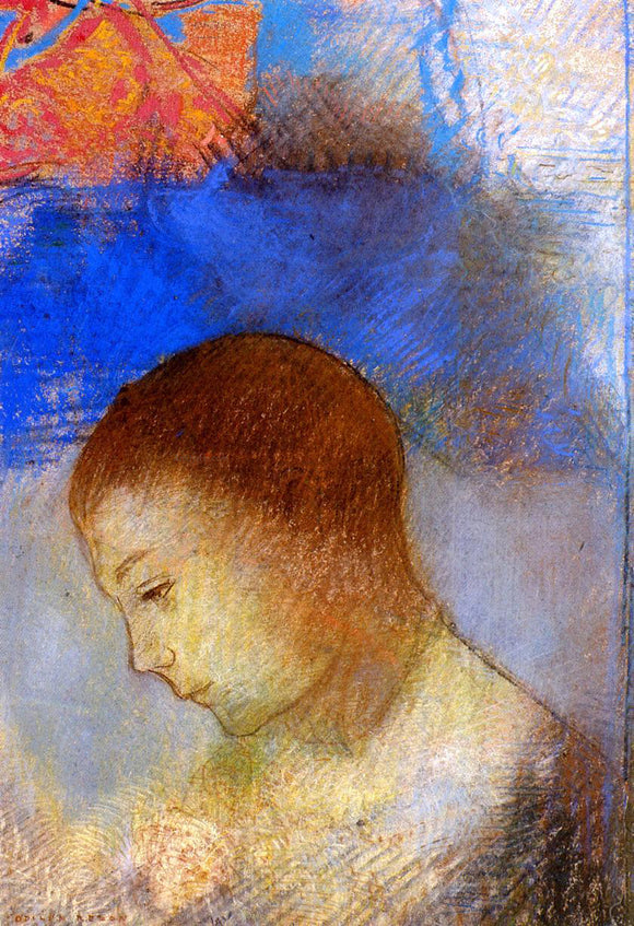  Odilon Redon Portrait of Ari Redon in Profile - Canvas Art Print