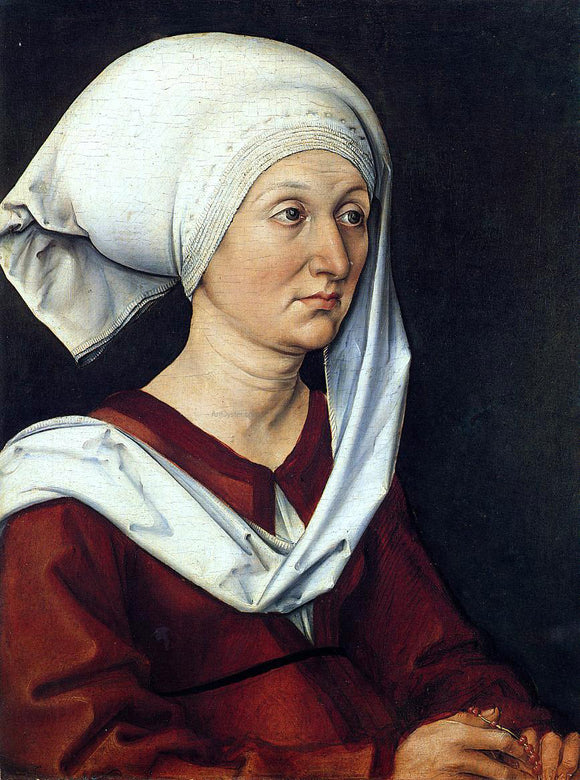  Albrecht Durer Portrait of Barbara Durer - Canvas Art Print