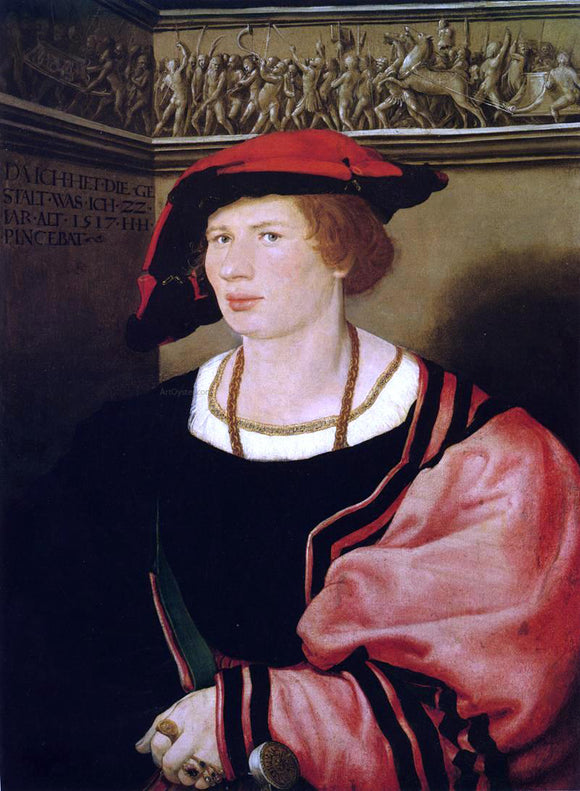  The Younger Hans Holbein Portrait of Benedikt von Hertenstein - Canvas Art Print