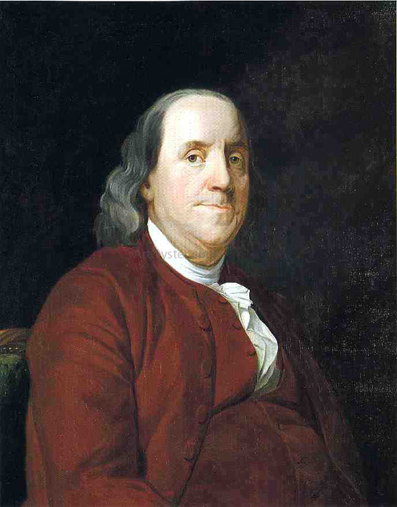  Joseph Wright Portrait of Benjamin Franklin - Canvas Art Print