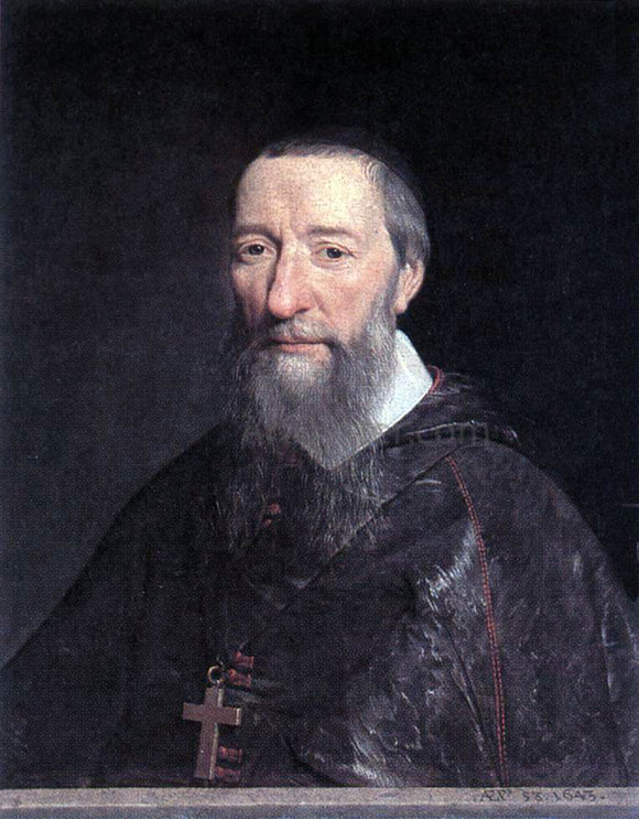  Philippe De Champaigne Portrait of Bishop Jean-Pierre Camus - Canvas Art Print