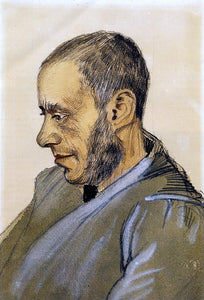  Vincent Van Gogh Portrait of Boekverkoper Blok - Canvas Art Print