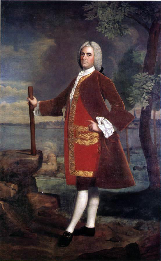  Robert Feke Portrait of Brigadier General Samuel Waldo - Canvas Art Print