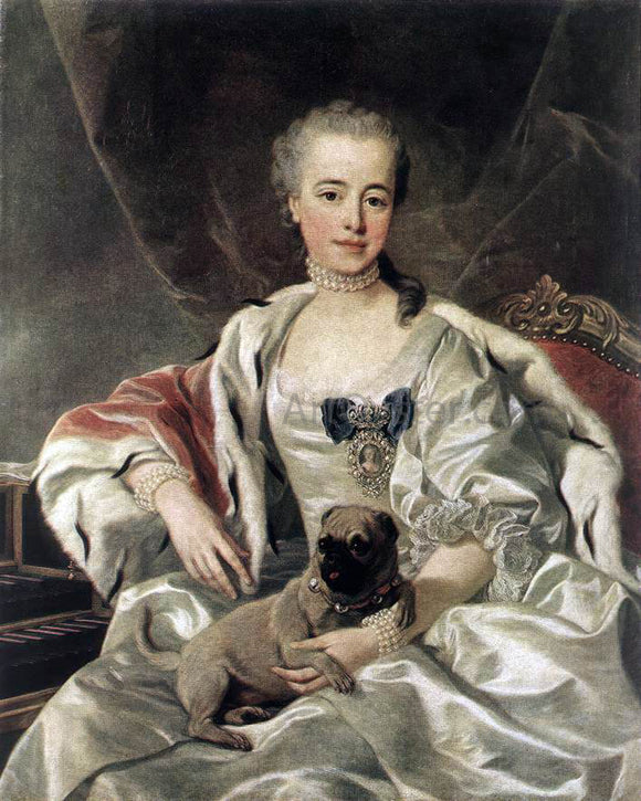  Louis Michel Van Loo Portrait of Catherina Golitsyna - Canvas Art Print