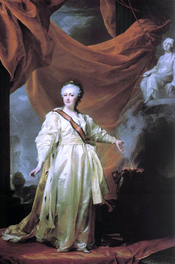  Dmitry Grigorevich Levitsky Portrait of Catherine II - Canvas Art Print