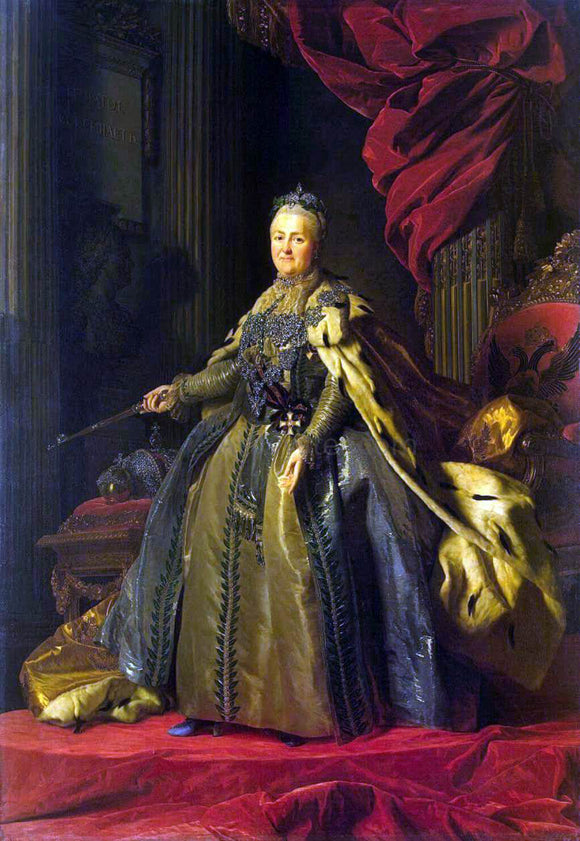  Alexander Roslin Portrait of Catherine II - Canvas Art Print