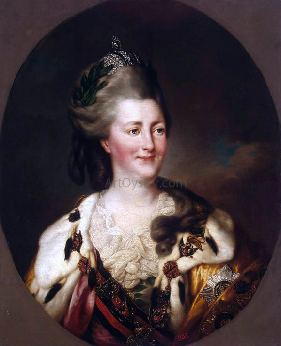  Richard Brompton Portrait of Catherine II - Canvas Art Print
