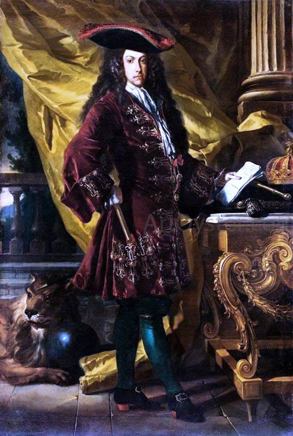  Francesco Solimena Portrait of Charles III of Habsburg - Canvas Art Print