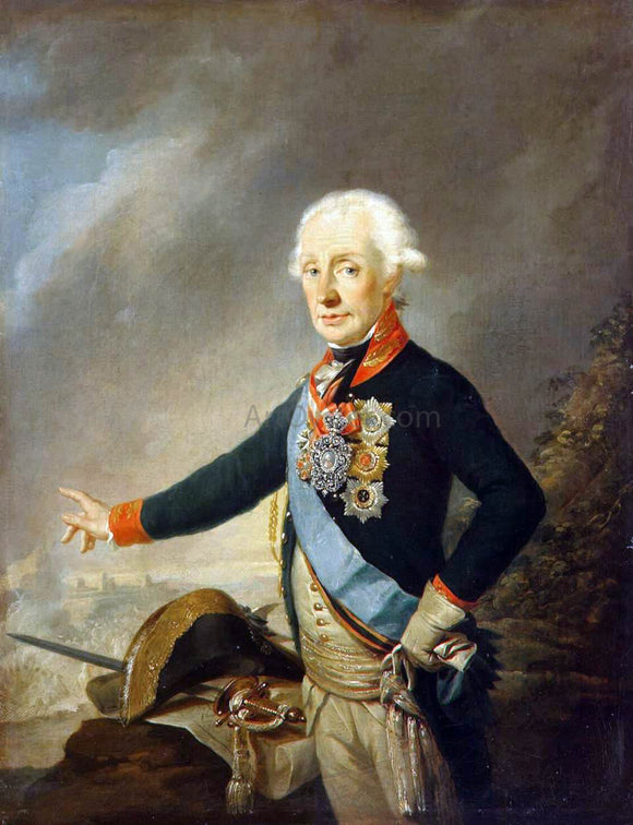  Joseph Kreutzinger Portrait of Count Alexander Suvorov - Canvas Art Print