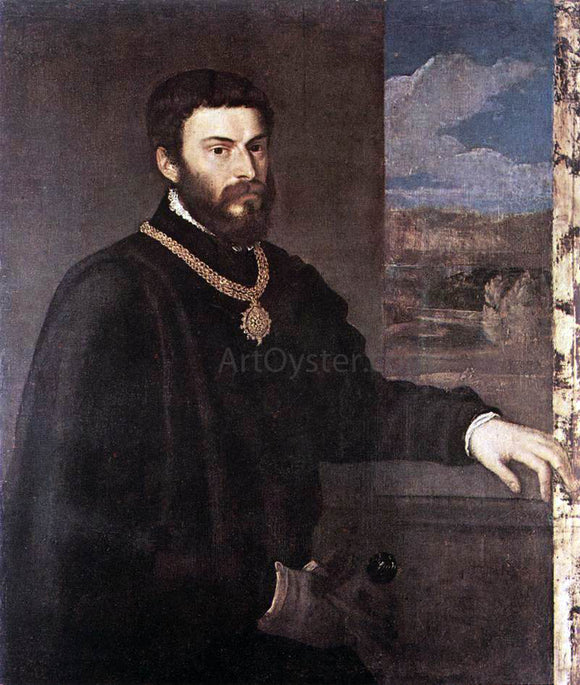  Titian Portrait of Count Antonio Porcia - Canvas Art Print