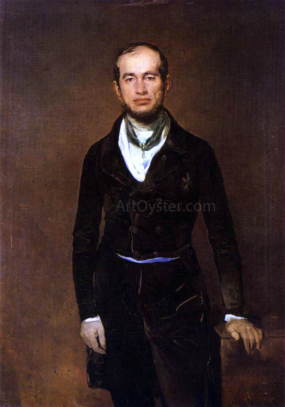  Ferdinand Von Rayski Portrait of Count Zech-Burkersroda - Canvas Art Print