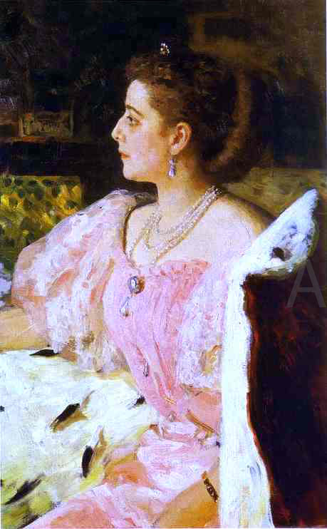  Ilia Efimovich Repin Portrait of Countess Natalia Golovina - Canvas Art Print