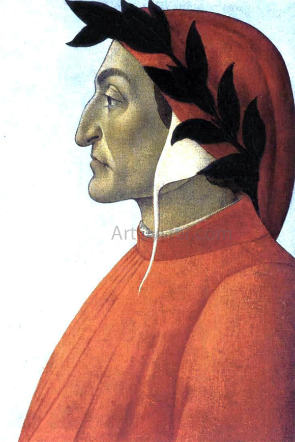  Sandro Botticelli Portrait of Dante - Canvas Art Print