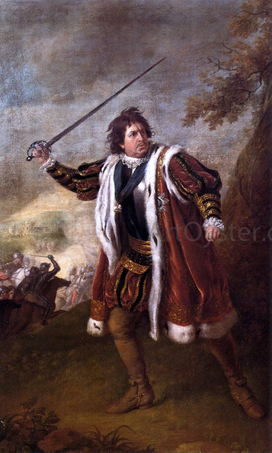  Nathaniel Dance Portrait of David Garrick as Richard III - Canvas Art Print