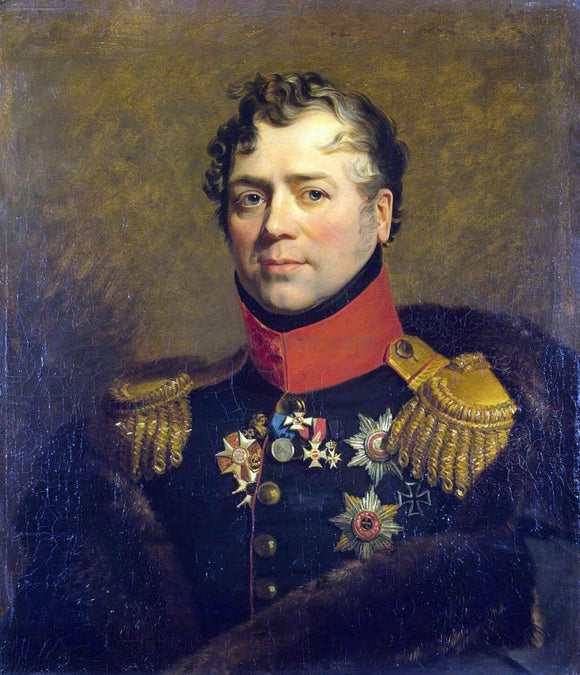  George Dawe Portrait of Dmitry V. Golitsyn - Canvas Art Print