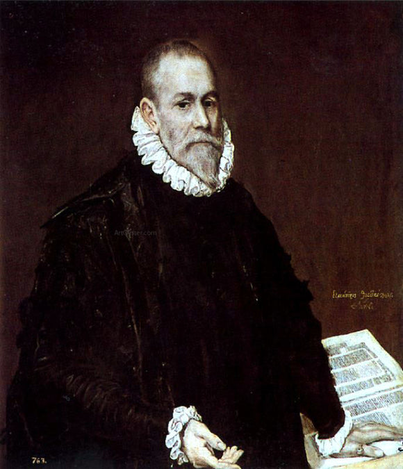  El Greco Portrait of Doctor Rodrigo de la Fuente (El Madico) - Canvas Art Print