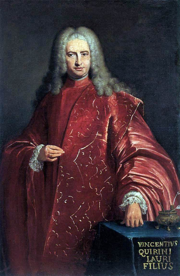  Bartolomeo Nazari Portrait of Doge Vincenzo Querini - Canvas Art Print