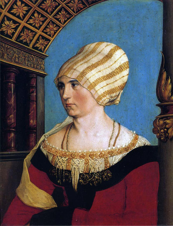  The Younger Hans Holbein Portrait of Doprothea Meyer, nee Kannengiesser - Canvas Art Print