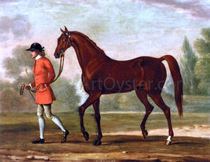  Thomas Spencer Portrait of 'Dormouse', a Bay Racehorse Led by a Jockey - Canvas Art Print
