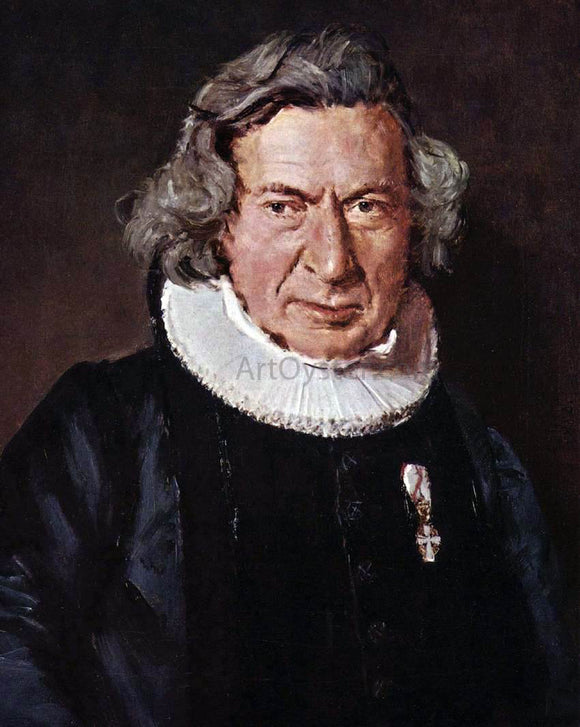  Christian Albrecht Jensen Portrait of Dr. A. G. Rudelbach - Canvas Art Print
