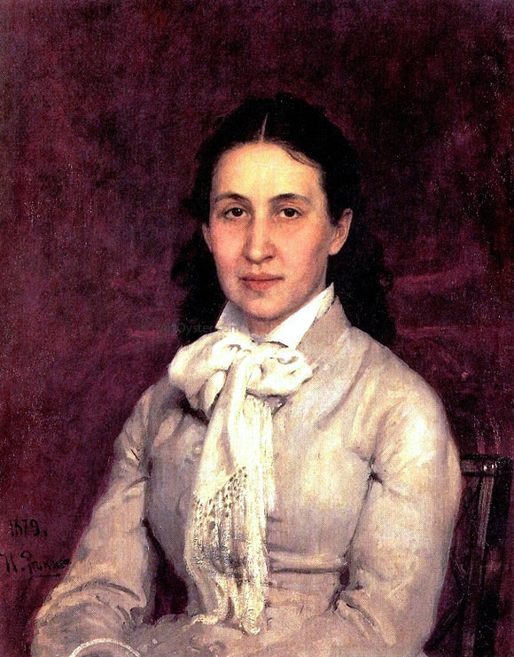 Ilia Efimovich Repin Portrait of E. Mamontova - Canvas Art Print