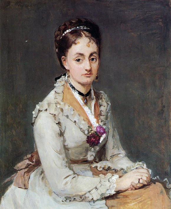  Berthe Morisot Portrait of Edma - Canvas Art Print