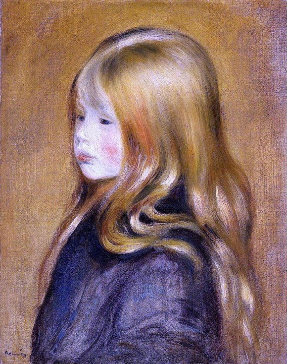  Pierre Auguste Renoir Portrait of Edmond Renoir, Jr. - Canvas Art Print