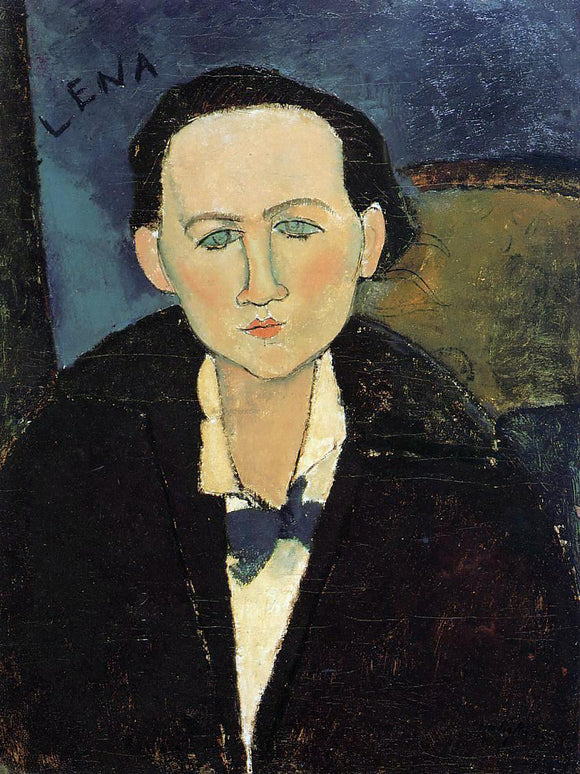  Amedeo Modigliani Portrait of Elena Pavlowski - Canvas Art Print