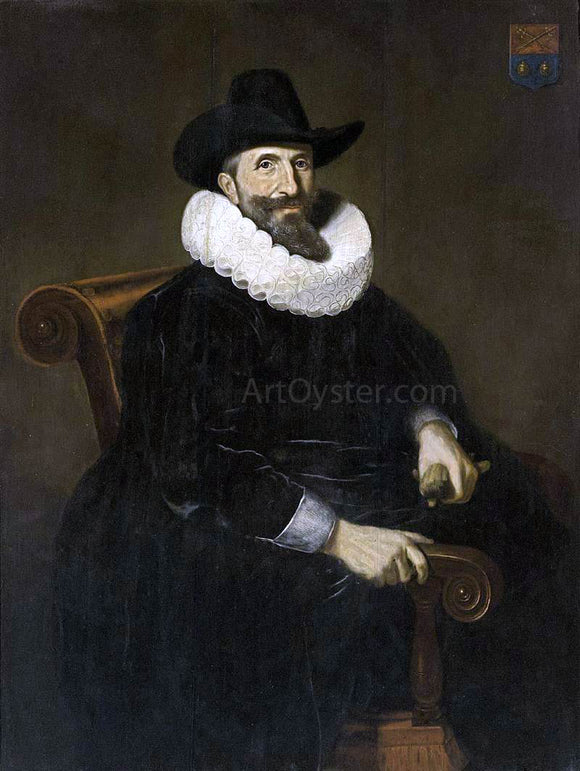  Dirck Dircksz Santvoort Portrait of Elias van Cuelen - Canvas Art Print