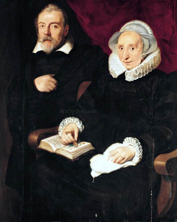  Cornelis De Vos Portrait of Elisabeth Mertens and Her Late Husband - Canvas Art Print