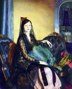  George Wesley Bellows Portrait of Elizabeth Alexander - Canvas Art Print