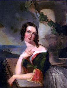  Thomas Sully Portrait of Elizabeth Wharton (Mrs. William J. McCluney) - Canvas Art Print