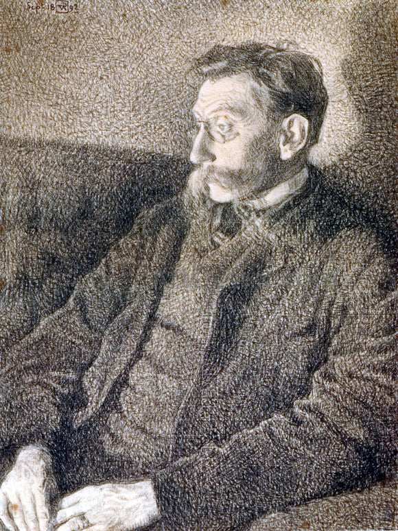  Theo Van Rysselberghe Portrait of Emile Verhaeren - Canvas Art Print