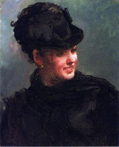  William Morris Hunt Portrait of Emily Tuckerman - Canvas Art Print