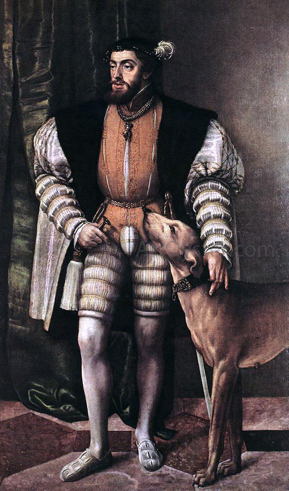  Jacob Seisenegger Portrait of Emperor Charles V - Canvas Art Print