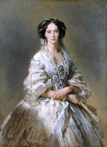  Franz Xavier Winterhalter Portrait of Empress Maria Alexandrovna - Canvas Art Print